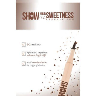 show by pastel freckle pen, show your sweetness freckle pen application Show By Pastel Freckle Pen - Natural Look | Sweetness Show By Pastel Freckle Pen - Natural Look makeup, freckle-pen, vegan, natural-look, makeup-enthusiasts, show-by-pastel, cruelty-free, beauty-tools, face-makeup, ai-generated