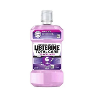 Listerine Total Care Alcohol-Free Mouthwash: Comprehensive Dental Protection, Fluoride, Mild Mint - Gentle Oral Rinse for Sensitive Gums, Plaque Control, 8.45 fl oz Listerine Alcohol-Free Mouthwash: Total Dental Protection alcohol-free mouthwash, total care mouthwash, fluoride mouthwash, mild mint mouthwash, dental protection mouthwash, Listerine mouthwash, mouthwash for sensitive gums, anti-gingivitis mouthwash, plaque control mouthwash, oral rinse, mouthwash, oral hygiene, dental care, sensitive gums, dry