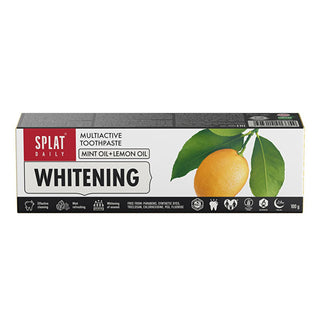 Splat Daily Whitening Toothpaste - Naturally Whiten Teeth Up to 2.5 Tones, Strengthen Enamel & Freshen Breath - 75ml Splat Whitening Toothpaste: Whiter Teeth, Stronger Enamel whitening toothpaste, teeth whitening toothpaste, enamel strengthening toothpaste, fresh breath toothpaste, Splat toothpaste, daily whitening toothpaste, natural whitening toothpaste, toothpaste for healthy gums, teeth whitening, enamel strengthening, fresh breath, Splat, daily use, natural whitening, healthy gums, dental care, oral hy