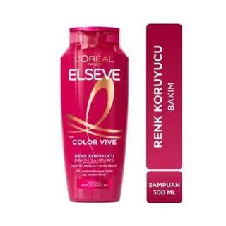 Loreal Elseve Color Vive: UV Protection Color Protecting Shampoo for Vibrant, Long-Lasting Color Treated Hair - Red Peony Extract, 300ml Loreal Color Vive Shampoo: UV Color Protection for Vibrant Hair color protecting shampoo, color treated hair shampoo, UV protection shampoo, hair color maintenance, red peony shampoo, color vive shampoo, Loreal shampoo, shampoo for colored hair, hair protection, shampoo, shampoo, color protection, hair care, UV filter, red peony extract, color vibrancy, hair nourishment, c