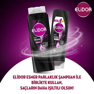 Elidor Hair Serum for Dark Hair - Nourishing Leave-in Conditioner with Chia Seed Oil, Vitamin E & Keratin for Shine Enhancement Elidor Dark Hair Serum - Nourishing Leave-in Conditioner hair serum for dark hair, leave-in conditioner for dark hair, hair care with natural ingredients, keratin hair treatment, shine enhancement for dark hair, Elidor, hair nourishment, dark hair care, natural hair products, hair strengthening, dermatologically tested, Chia seed oil, Vitamin E, melanin, Superblend mixture