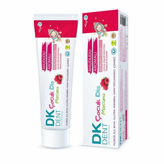 dk dent raspberry kids toothpaste packaging, open dk dent kids toothpaste showing texture, dk dent raspberry kids toothpaste close up, child brushing teeth with dk dent toothpaste DK Dent Raspberry Kids Toothpaste - Natural Ingredients for Children | 50 ml DK Dent Raspberry Kids Toothpaste - Fluoride-Free, Safe for Children kids-toothpaste, fluoride-free, raspberry-flavor, natural-ingredients, dental-care, children, safety-first, enamel-protection, healthy-teeth, ai-generated