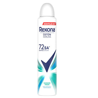 Rexona Women's Antiperspirant Deodorant Spray - 72 Hour Protection, Shower Fresh Scent, 200ml Rexona 72 Hour Deodorant Spray for Women - Shower Fresh Women's Deodorant Spray, Long-lasting Deodorant, Antiperspirant Deodorant, Rexona Shower Fresh, 72 Hour Protection Deodorant, Shower Fresh Scent, Rose Fragrance, Jasmine Fragrance, Aerosol Spray Deodorant, Women's Personal Care, Hygiene Products, Confidence Boosters, Active Lifestyle Essentials