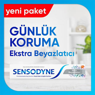 sensodyne whitening toothpaste 75ml, packaging of sensodyne whitening toothpaste 75ml Sensodyne Whitening Toothpaste - Gentle for Sensitive Teeth | 75 ml Sensodyne Whitening Toothpaste 75 ml sensodyne, whitening-toothpaste, sensitive-teeth, dental-care, tooth-cleaning, oral-health, fluoride-toothpaste, plaque-removal, children-safe, ai-generated
