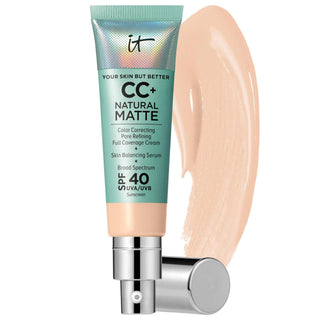 CC+ Cream Natural Matte Foundation with SPF 40 by CC Brand - Full Coverage, Non-Comedogenic, Vegan Makeup CC+ Cream Matte Foundation SPF 40 - Full Coverage, Vegan & Non-Comedogenic matte foundation, SPF 40 sunscreen, non-comedogenic foundation, vegan cosmetics, full-coverage foundation, oily skin solution, long-lasting makeup, broad-spectrum sun protection, skincare makeup, cruelty-free cosmetics, natural matte finish, shine reduction, pore minimizing, hydration, makeup for oily skin, vegan makeup, flawless