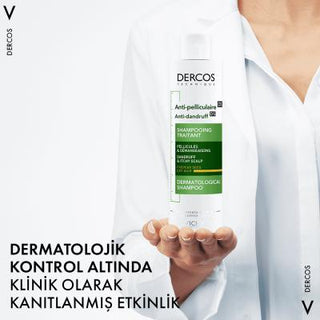 Vichy Dercos Anti-Dandruff Shampoo for Dry Hair - Salicylic Acid, Paraben-Free - Soothes Itching Scalp & Eliminates Flakes Vichy Dercos Anti-Dandruff Shampoo - Dry Hair & Itch Relief anti-dandruff shampoo, dandruff shampoo for dry hair, dry scalp shampoo, salicylic acid shampoo, paraben-free shampoo, itching scalp relief, dermatological shampoo, Vichy Dercos, kepek şampuanı, anti dandruff, dry hair, itchy scalp, flaky scalp, scalp treatment, dandruff control, moisturizing shampoo, hydrating shampoo, sensiti