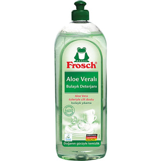 frosch aloe vera dish washing lotion bottle, frosch dish soap with aloe vera, natural dish cleaning solution by frosch Frosch Aloe Vera Dish Washing Lotion - Gentle and Effective Clean for All Dishware | 750 ml Frosch Aloe Vera Dish Washing Lotion - 750 ml frosch, dish-washing-lotion, aloe-vera, eco-friendly-cleaning, dish-soap, gentle-cleaning, pH-neutral, natural-ingredients, non-toxic, ai-generated