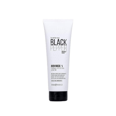 Inebrya Black Pepper Thermal Protection Hair Mask - Nourishing, Heat Damage Protection for Dry/Damaged Hair, 8.45 fl oz
