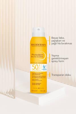 Bioderma Photoderm Brume Invisible SPF50 Sunscreen Spray - Hypoallergenic, Fragrance-Free, Water-Resistant Protection