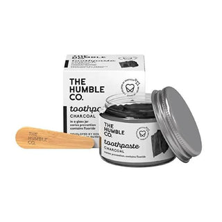 Humble Brush Charcoal Toothpaste - Natural, Vegan, Cruelty-Free Oral Care - 50ml Jar Humble Brush Charcoal Toothpaste - Natural & Vegan Oral Care natural toothpaste, charcoal toothpaste, vegan oral care, cruelty-free toothpaste, remineralizing toothpaste, oral hygiene, natural ingredients, vegan toothpaste, cruelty-free oral care, healthy gums, whitening toothpaste, sensitive teeth, eco-friendly toothpaste, sustainable oral care