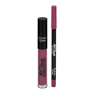 Rival Loves Me Makeup Set - Matte Liquid Lipstick & Lip Liner Duo for Long-Lasting Lip Color Rival Loves Me Makeup Set - Long-Lasting Matte Lipstick & Liner matte liquid lipstick, lip liner, long-lasting lip color, makeup set, beauty products, cosmetics, lip care, makeup duo, precise lip application, modern lip finish