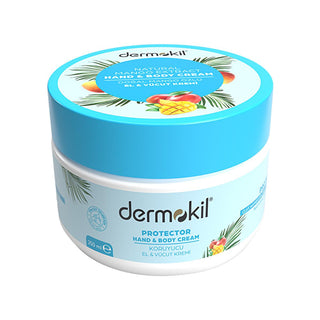 dermokil mango body cream, dermokil nourishing cream for skin, Dermokil hand and body cream Dermokil Mango Özlü El ve Vücut Kremi - Deep Hydration for All Skin Types | 8.45 fl oz Dermokil Mango Body Cream - Deep Hydration for All Skin Types dermokil, mango-body-cream, moisturizer, skin-care, dry-skin-relief, natural-ingredients, glycerin, clay, shea-butter, ai-generated