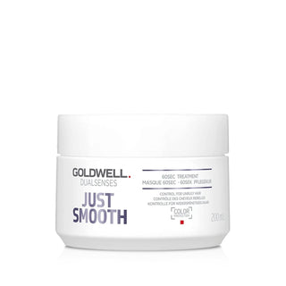 Goldwell Dualsenses Just Smooth 60Sec Hair Mask - Smoothing & Nourishing Formula, 6.76 fl oz Goldwell Dualsenses 60Sec Hair Mask - Smoothing & Nourishing hair mask, smoothing hair mask, Goldwell Dualsenses, quick hair treatment, nourishing hair care, hair care products, smoothing formula, nourishing formula, salon quality hair care, hair repair, hair protection, hair smoothing, hair nourishment