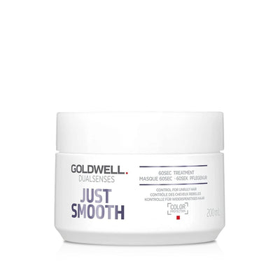 Goldwell Dualsenses Just Smooth 60Sec Hair Mask - Smoothing & Nourishing Formula, 6.76 fl oz