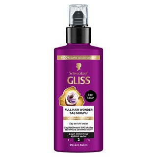 Gliss Full Hair Wonder: Anti Hair Loss Serum with Caffeine & Peptides - Reduce Thinning & Boost Hair Growth - Nourish Scalp - No Pillow Residue Gliss Hair Wonder: Reduce Hair Loss, Boost Growth - Caffeine & Peptide Serum hair serum, hair loss treatment, anti hair loss serum, caffeine hair serum, peptide hair serum, hair growth serum, thinning hair treatment, hair follicle stimulant, Gliss hair serum, hair serum for hair loss, hair thinning, hair strengthening, hair follicle stimulation, scalp nourishment, n