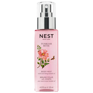 NEST New York Turkish Rose Body Mist - Floral Fragrance for Women, Nourishing & Refreshing Body Spray Turkish Rose Body Mist - NEST New York Floral Fragrance Turkish Rose Body Mist, Floral Fragrance, Body Spray, Nourishing Body Mist, Layering Fragrance, Women's Fragrance, Refreshing Body Mist, Baobab Oil, Aloe Vera, NEST New York, Floral Scent, Lightweight Fragrance, Customizable Fragrance, Daily Fragrance, Post-Shower Refresh