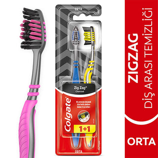 Colgate Zigzag Charcoal Toothbrush 2-Pack: Deep Interdental Cleaning, Black Bristles, Tongue Cleaner for Fresh Breath Colgate Zigzag Toothbrush: Deep Clean, Fresh Breath - Shop Now! Colgate Zigzag toothbrush, manual toothbrush, charcoal toothbrush, interdental cleaning toothbrush, tongue cleaner toothbrush, black bristle toothbrush, affordable toothbrush, plaque removal toothbrush, toothbrush, oral hygiene, dental care, fresh breath, interdental cleaning, plaque removal, tongue cleaning, black bristles, den