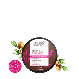 Urban Care Argan Oil & Keratin Hair Care Mask - 7.79 fl oz - Vegan, Paraben-Free Hair Repair Treatment Urban Care Argan Oil Hair Mask - Vegan & Paraben-Free argan oil hair mask, keratin hair care, vegan hair mask, paraben-free hair products, intense hair nourishment, hair repair treatment, hair care, vegan hair care, argan oil benefits, keratin benefits, hair nourishment, hair repair, dry hair solution, damaged hair repair