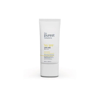 The Purest Solutions SPF50+ Invisible Sunscreen - Daily UV Protection, Moisturizing Hyaluronic Acid Formula, Non-Greasy,