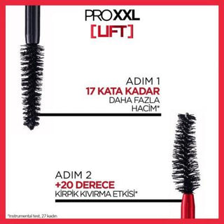 Loreal Paris Pro XXL Lift Double-Sided Mascara, Volume and Lift Mascara with Pro-Keratin - Dual Brush Technology for Enhanced Eyelashes Loreal Paris Pro XXL Lift Mascara - Dual Brush for Volume & Lift Loreal Paris Pro XXL Lift, Double-Sided Mascara, Pro-keratin Mascara, Volume and Lift Mascara, Dual Brush Mascara, Mascara, Eye Makeup, Lash Enhancement, Beauty Essentials, Makeup for Eyes, Cosmetic Products, Pro-Keratin Formula, Fiber Brush Mascara, Volume Mascara, Lift Mascara