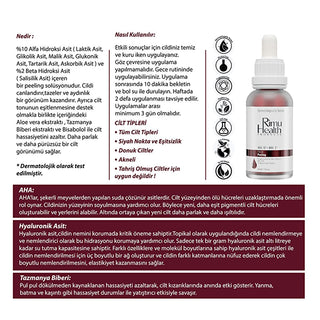Rimu Health AHA BHA Peeling Serum: 10% AHA + 2% BHA - Exfoliates, Brightens, Evens Skin Tone - Glycolic & Salicylic Acid Serum Rimu Health AHA BHA Serum: Exfoliate & Brighten Skin AHA BHA peeling serum, skin resurfacing serum, exfoliating facial serum, skin tone evening serum, acne treatment serum, Rimu Health serum, glycolic acid serum, salicylic acid serum, brightening face serum, pore minimizing serum, facial peeling serum, skin exfoliation, even skin tone, acne treatment, skin rejuvenation, radiant skin