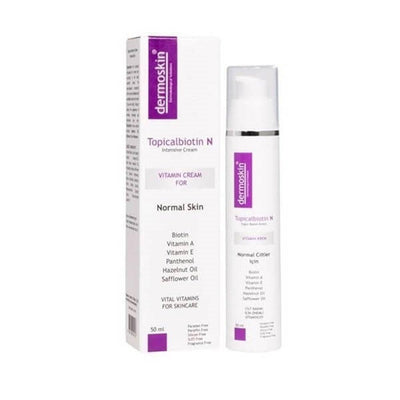 Dermoskin Moisturizing Cream for Normal Skin - Topicalbiotin & Vitamin Enriched Skincare