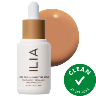 ILIA Super Serum Skin Tint SPF 40: Dewy, Light Coverage Foundation with Hyaluronic Acid & Niacinamide - Vegan & Cruelty-Free Skincare Makeup ILIA Tinted Serum Foundation SPF 40 - Dewy Coverage & Skincare tinted serum foundation, SPF 40 foundation, mineral sunscreen makeup, vegan foundation, cruelty-free foundation, hyaluronic acid serum, niacinamide skin tint, dewy finish foundation, light coverage foundation, skincare foundation, foundation, tinted serum, SPF, mineral sunscreen, vegan makeup, cruelty-free 