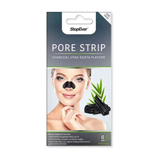 StopEver Charcoal Pore Strips - Enhanced Blackhead Removal with Activated Carbon & Witch Hazel - Deep Cleansing, Easy to Use, 6 Count StopEver Charcoal Pore Strips: Blackhead Remover - Witch Hazel charcoal pore strips, blackhead remover, pore cleansing strips, witch hazel skincare, activated carbon strips, nose strips for blackheads, pore strips, blackhead strips, oily skin, acne-prone skin, blackhead removal, easy to use, skincare, natural ingredients, deep cleansing, impurities removal, clearer skin, refr