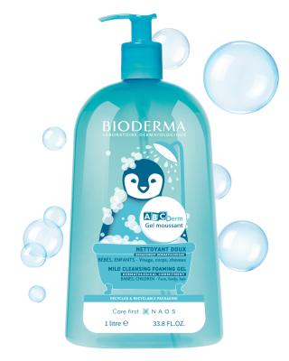 Bioderma ABCDerm Foaming Cleanser for Babies and Children - Gentle, Hypoallergenic, and Paraben-Free Skincare - 33.81 fl oz Bioderma ABCDerm Foaming Cleanser - Gentle Baby Skincare Bioderma ABCDerm Foaming Cleanser, gentle baby cleanser, hypoallergenic baby skincare, paraben-free baby cleanser, dermatologically tested baby products, baby skincare, sensitive skin care, gentle cleansing, moisturizing ingredients