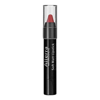 Alterra Matte Lipstick Modern Red - Organic Shea & Argan Oil, Nourishing & Moisturizing - 3g Alterra Matte Lipstick - Organic & Nourishing matte lipstick, organic lip care, nourishing lipstick, Modern Red lipstick, shea and argan oil lipstick, lip care, natural ingredients, cosmetics, beauty products, lip color, moisturizing lipstick, subtle look, contemporary style