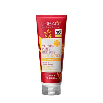 Urban Care Hibiscus & Shea Butter Hair Cream - Moisturizing, Curly Hair Care, Sulfate-Free & Paraben-Free