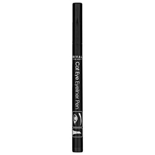 Rival Eyeliner Pen - Black Cat Eye Effect, Waterproof & Long-Lasting Makeup for Precise Application Rival Eyeliner Pen - Black, Waterproof & Long-Lasting eyeliner pen, cat eye eyeliner, waterproof eyeliner, long-lasting eyeliner, black eyeliner, precise application, makeup, cosmetics, beauty products, Rival, cosmetics for women, eye makeup, long-lasting makeup, waterproof makeup, cat eye effect, angled tip eyeliner, 24-hour eyeliner