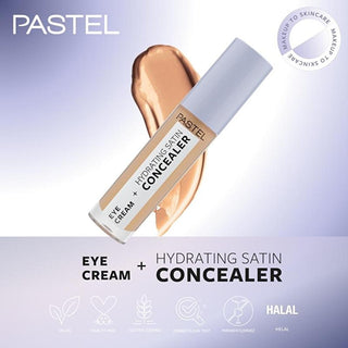 Pastel Makeup Eye Cream Concealer: 2-in-1 Hydrating Satin Concealer & Brightening Eye Cream for Dark Circles - Göz Kremi Aydınlatıcısı Pastel Eye Cream Concealer: Hydrating Dark Circle Eraser eye cream concealer, hydrating eye cream, satin concealer, dark circle concealer, brightening eye cream, eye care makeup, göz kremi, göz altı kapatıcısı, 24-hour hydration concealer, eye cream, concealer, hydrating, satin finish, dark circles, brightening, skin care, makeup, beauty, cosmetics, all skin types, white flo