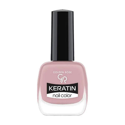 Golden Rose Keratin Nail Polish - Long-Lasting & Glossy Finish for Nourished Nails