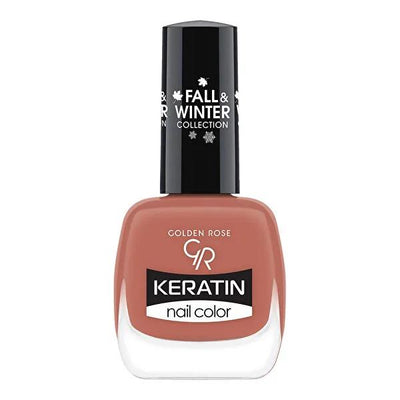 Golden Rose Keratin Nail Polish - Long Lasting & Nourishing Nail Color for Healthier Nails