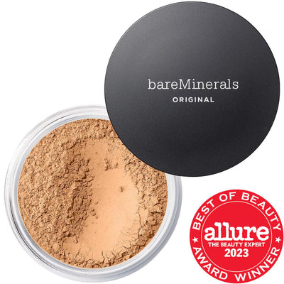 Original Loose Powder Mineral Foundation SPF 15: Talc-Free, Vegan & Cruelty-Free - Natural Luminous Finish & Sun Protect