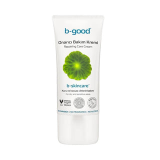 b-good skincare repair cream 50ml, b-good repairing cream natural ingredients, b-good cream for dry and sensitive skin b-good Repair Cream - Intense Hydration | 50 ml b-good Repair Cream - For Dry & Sensitive Skin b-good, repair-cream, dry-skin, sensitive-skin, moisturizer, vegan, natural-ingredients, hydration, face-cream, ai-generated