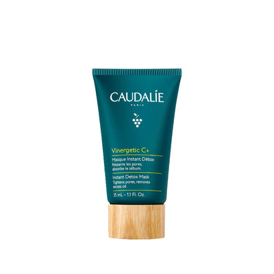 Caudalie Vinergetic C+ Instant Detox Face Mask - Antioxidant-Rich Vitamin C Skincare for Detoxified, Radiant Skin