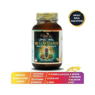 Kiperin Lipozomal Multivitamin Supplement for Skin, Hair, and Nail Health - 30 Capsules Kiperin Lipozomal Multivitamin - Skin, Hair, Nail Health Support multivitamin supplement, lipozomal vitamins, vitamins for skin hair nails, energy support vitamins, dietary supplement, health and wellness, nutritional support, skin health, hair health, nail health, busy professionals, health-conscious individuals