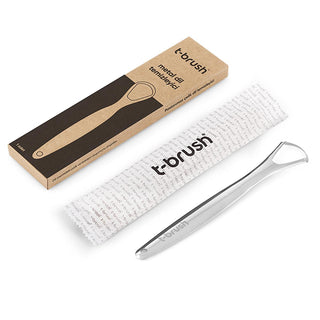 T-Brush Stainless Steel Tongue Scraper for Oral Hygiene & Fresh Breath T-Brush Tongue Scraper for Fresh Breath & Oral Hygiene tongue scraper, stainless steel oral care, plastic-free hygiene, oral health tool, bad breath solution, oral hygiene, fresh breath, eco-friendly oral care, reusable oral care, sustainable living, dental care, tongue cleaning, healthy gums, hygiene routine