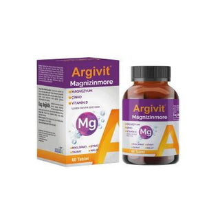 Argivit Magnizinmore: Advanced Magnesium Complex + Vitamin B & D for Enhanced Absorption, Energy & Bone Health - 60 Tablets Argivit Magnizinmore: Magnesium + B & D Vitamins for Energy & Health Argivit Magnizinmore, magnesium supplement, vitamin B complex, zinc supplement, vitamin D3 supplement, adult vitamin, mineral supplement, magnesium taurate, magnesium bisglycinate, magnesium malate, magnesium citrate, vitamin B6, vitamin B1, vitamin D, energy supplement, immune support, bone health, muscle relaxation,