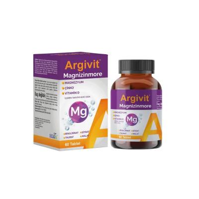 Argivit Magnizinmore: Advanced Magnesium Complex + Vitamin B & D for Enhanced Absorption, Energy & Bone Health - 60 Tabl