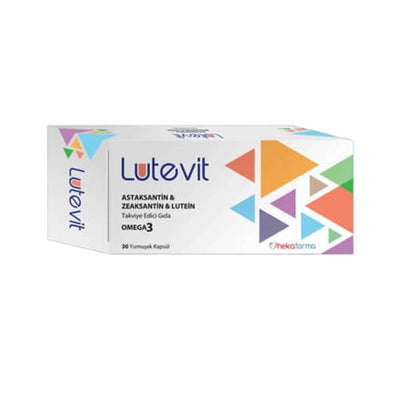 Lutevit Omega-3 Antioxidant Supplement for Heart and Eye Health - 30 Soft Capsules