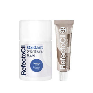 RefectoCil Eyebrow and Eyelash Dye No:3.1 with 3% 10 Vol. Liquid Oxidant - Professional Beauty Product RefectoCil Eyebrow & Eyelash Dye No:3.1 - Professional Beauty eyebrow dye, eyelash dye, RefectoCil, cosmetic dye, beauty products, No:3.1 shade, liquid oxidant, professional beauty, beauty enthusiasts, cosmetic products, eyebrow and eyelash color, beauty routine, professional-grade beauty products