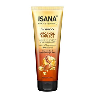 Isana Professional Argan Oil Shampoo for Dry Damaged Hair - Silicone-Free, Vegan, 8.45 fl oz Isana Argan Oil Shampoo for Dry Hair - Vegan, Silicone-Free argan oil shampoo, dry damaged hair care, silicone-free shampoo, vegan hair care products, dermatologically tested shampoo, anti-static hair care, nourishing shampoo for dry hair, hair nourishment, hair repair, vegan shampoo, natural hair care, healthy hair products
