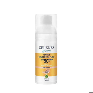 Celenes Herbal Tinted Sunscreen SPF50: Broad Spectrum Sun & Blue Light Protection, Even Skin Tone, Matte Finish - Fragrance-Free Celenes Tinted Sunscreen SPF50: Sun & Blue Light Protection tinted sunscreen spf50, sunscreen with tint, broad spectrum sunscreen, blue light sunscreen, fragrance-free sunscreen, sensitive skin sunscreen, matte finish sunscreen, water resistant sunscreen, sun protection face, sunscreen for daily use, tinted sunscreen, sun protection, blue light protection, even skin tone, matte fi