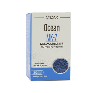 Ocean Vitamin K2 Supplement, Menaquinone-7 100 mcg - Bone & Cardiovascular Health Support, 30 Capsules Ocean Vitamin K2 100 mcg - Bone & Heart Health Supplement Vitamin K2 supplement, Menaquinone-7, Bone health support, Cardiovascular health supplement, Dietary supplement, Health and wellness, Preventive healthcare, Natural supplements, Soy-free, Vegetarian capsules