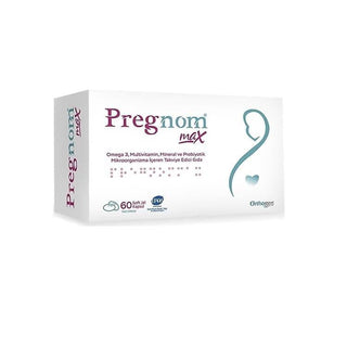 Pregnom Max 60 - Multivitamin, Omega-3, and Probiotic Supplement for Overall Wellness - Soft-Jel Capsules Pregnom Max 60 - Omega-3 & Probiotic Supplement Pregnom Max 60, Soft-Jel Capsule, Multivitamin Supplement, Omega-3 Supplement, Probiotic Supplement, Dietary Supplement, Nutritional Support, Heart Health, Brain Function, Gut Health, Overall Wellness