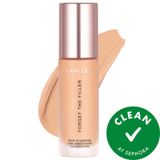 Forget The Filler Skin-Plumping Line-Smoothing Foundation: Full Coverage, Anti-Aging, Vegan & Cruelty-Free - Reduce Fine Lines & Improve Elasticity All Day! Forget The Filler: Skin Plumping Foundation | Anti-Aging & Vegan skin plumping foundation, line smoothing foundation, full coverage foundation, anti-aging foundation, vegan foundation, cruelty-free foundation, foundation for mature skin, hyaluronic acid foundation, non-comedogenic foundation, long-wearing foundation, foundation, makeup, face makeup, ant