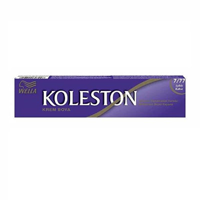 Koleston Permanent Hair Dye - I_õltõlõ Kahve 7/77, Long-Lasting Color & Shine for Grey Hair Coverage